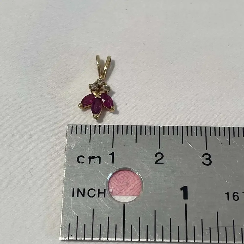 10 K Yellow Gold Marquise Ruby B 6 Bf